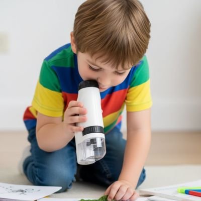 Microscope enfant | Discovery Science - Jeu Math