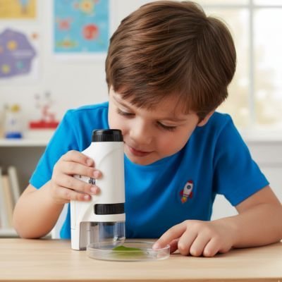 Microscope enfant | Discovery Science - Jeu Math